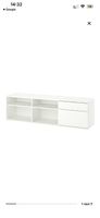 IKEA Vishals TV Bank Holz weiß sideboard Kommode Schrank