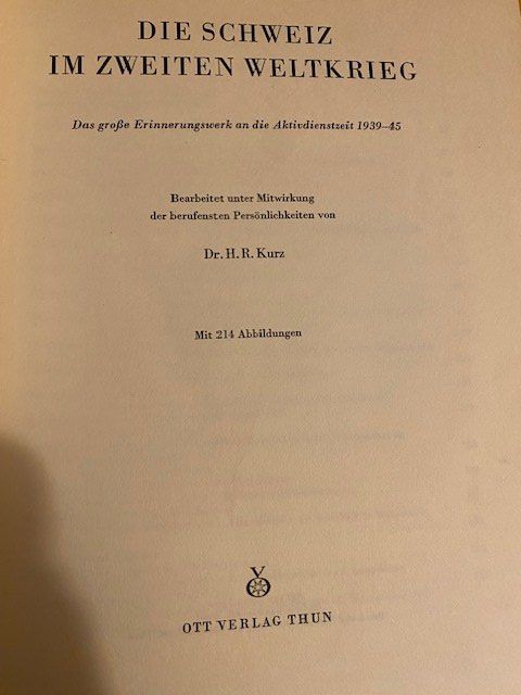Libri: DIE SCHWEIZ IM ZWEITEN WELTKRIEG – Usato da Chur venduto da silbermon 3