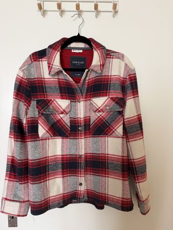 Street One Hemdjacke kariert rot beige Grösse 40