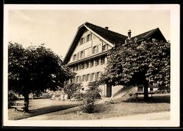 AK Weggis, Pension Friedheim mit Garten