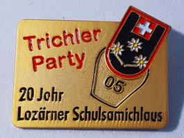 AA732 Brosche Trichler Party 20 J. Lozärner Schulsamichlaus