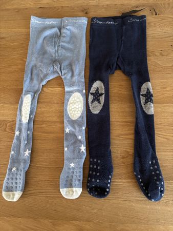 Krabbelstrumpfhose 2x, Strumpfhose mit ABC, Gr. 86