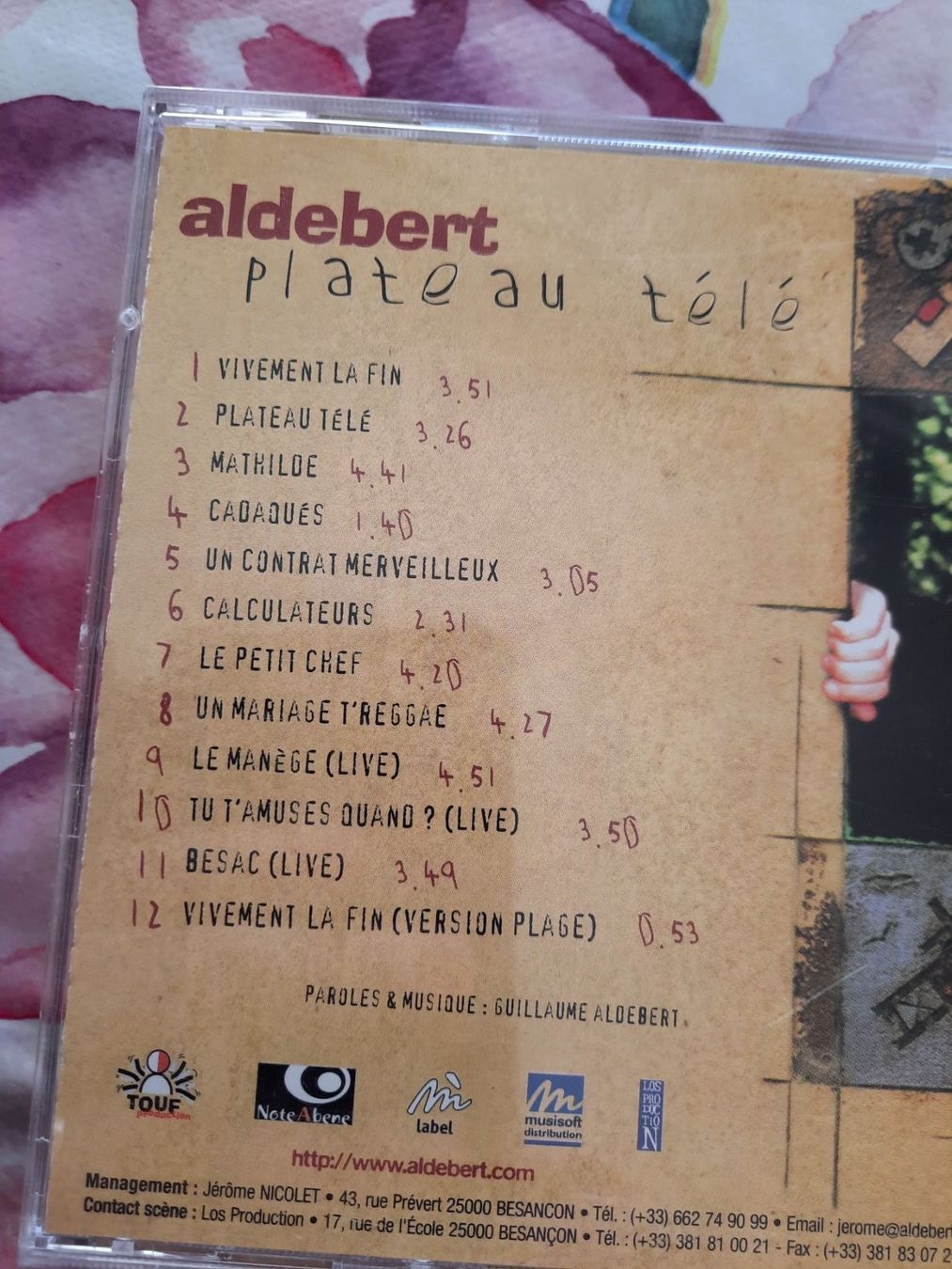 CDs: CD - Aldebert - Plateau Télé – D'occasion à Pully par bro_n52j 3
