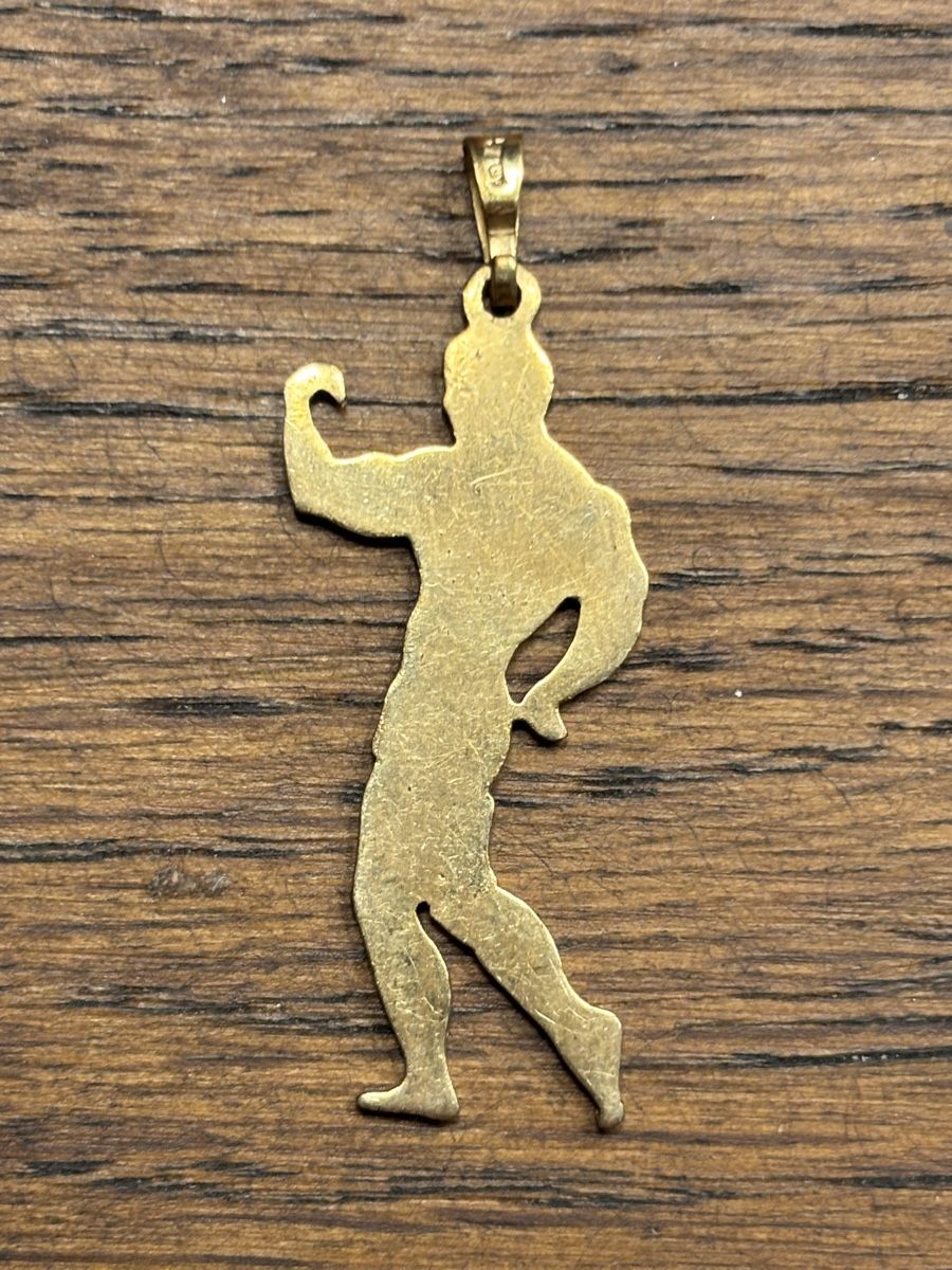 Ciondoli: Pendentif bodybuilder plaqué or – Usato da Ardon venduto da plume2207 2
