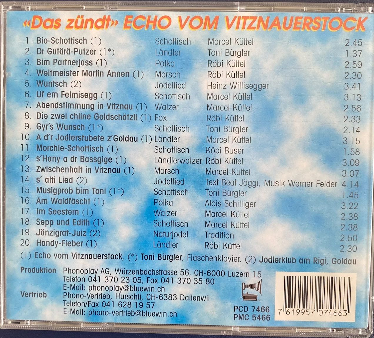 CD: Echo vom Vitznauerstock - Das zündet! CD Top ! – Usato da Rain venduto da sempach2 1