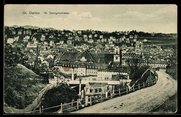 Ansichtskarten: AK St. Gallen, St. Georgenstrasse – Gebraucht aus Berlin von bartko-reher