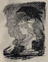 Alfred Kubin (1877-1959), Orig. Buch-Illustration, um 1910