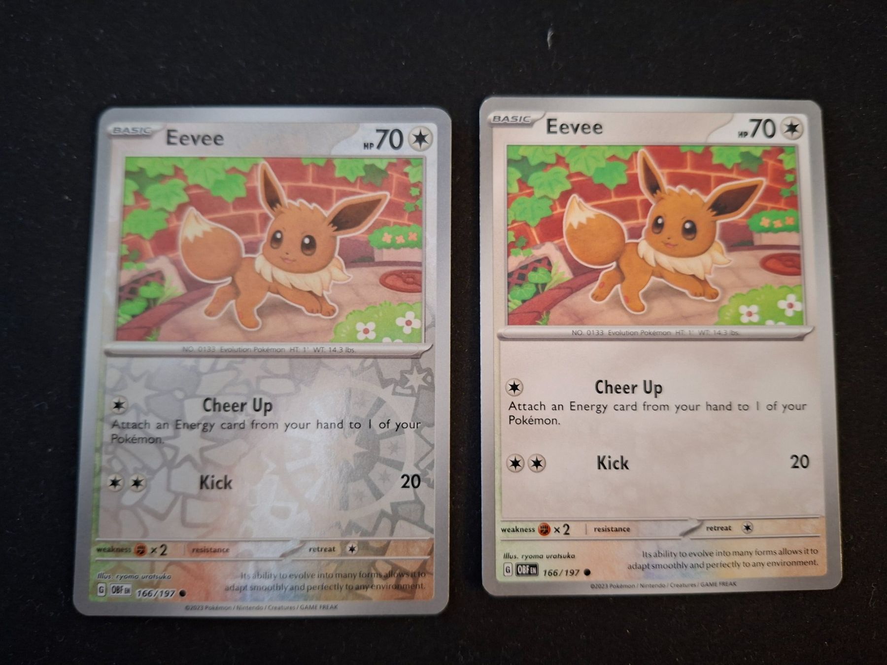 Pokémon Carte collezionabili: EEVEE normal/reverse #166 Obsidian Flames OBF EN – Usato da Biasca venduto da Sara_Poke123