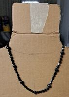 Elegant Black Beaded Necklace - Perfect for Autumn Evenings