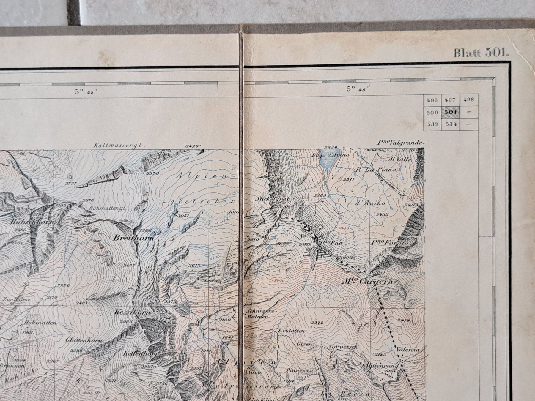 Cartine & Atlanti: ANCIENNE CARTE TOPO POUR ALPINISTE – Usato da couvet venduto da carlin01 6