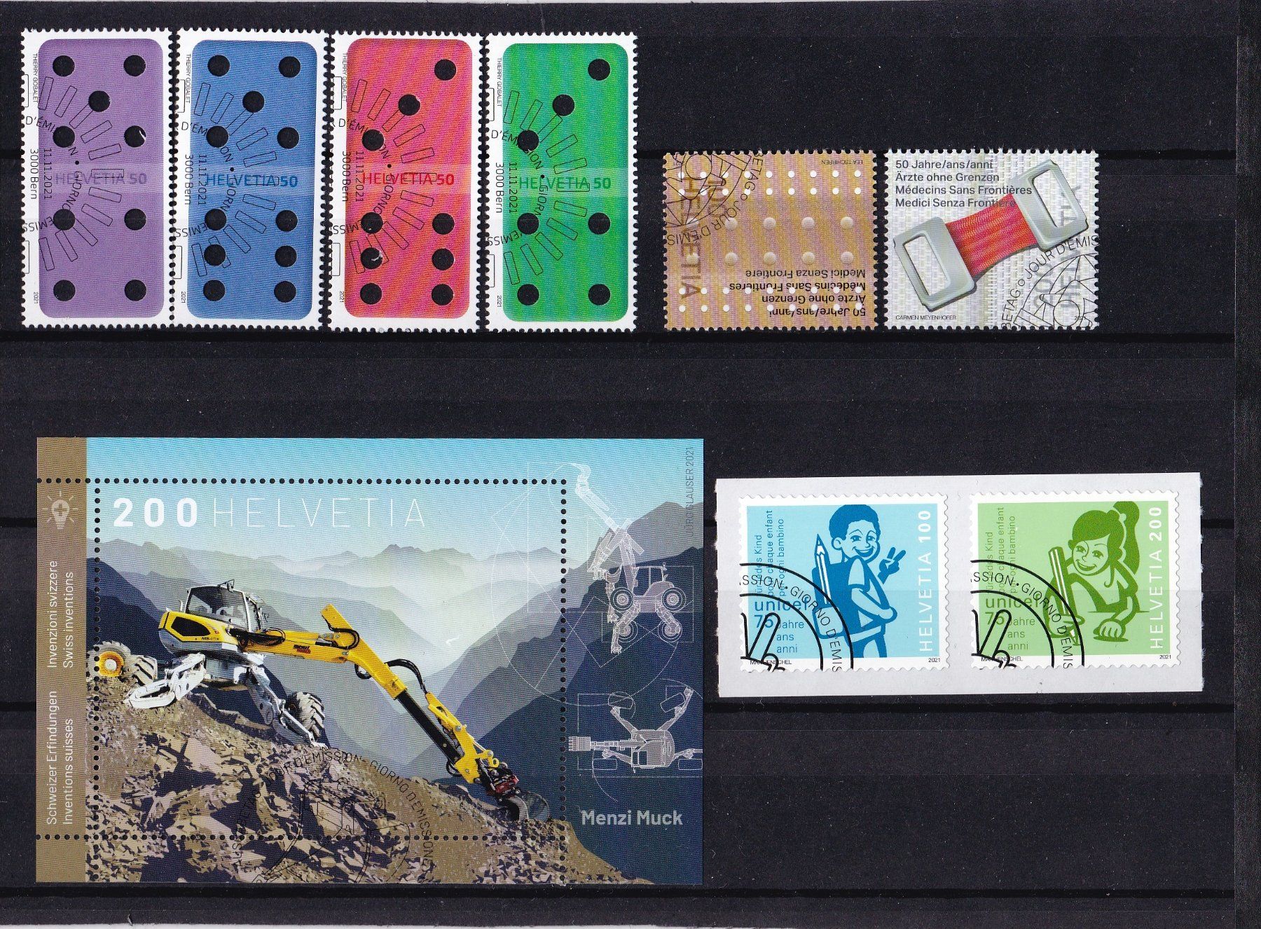 Alle Briefmarken: CH Briefmarken Lot 2021, ET – Gebraucht aus Münchwilen AG von Nesar 2