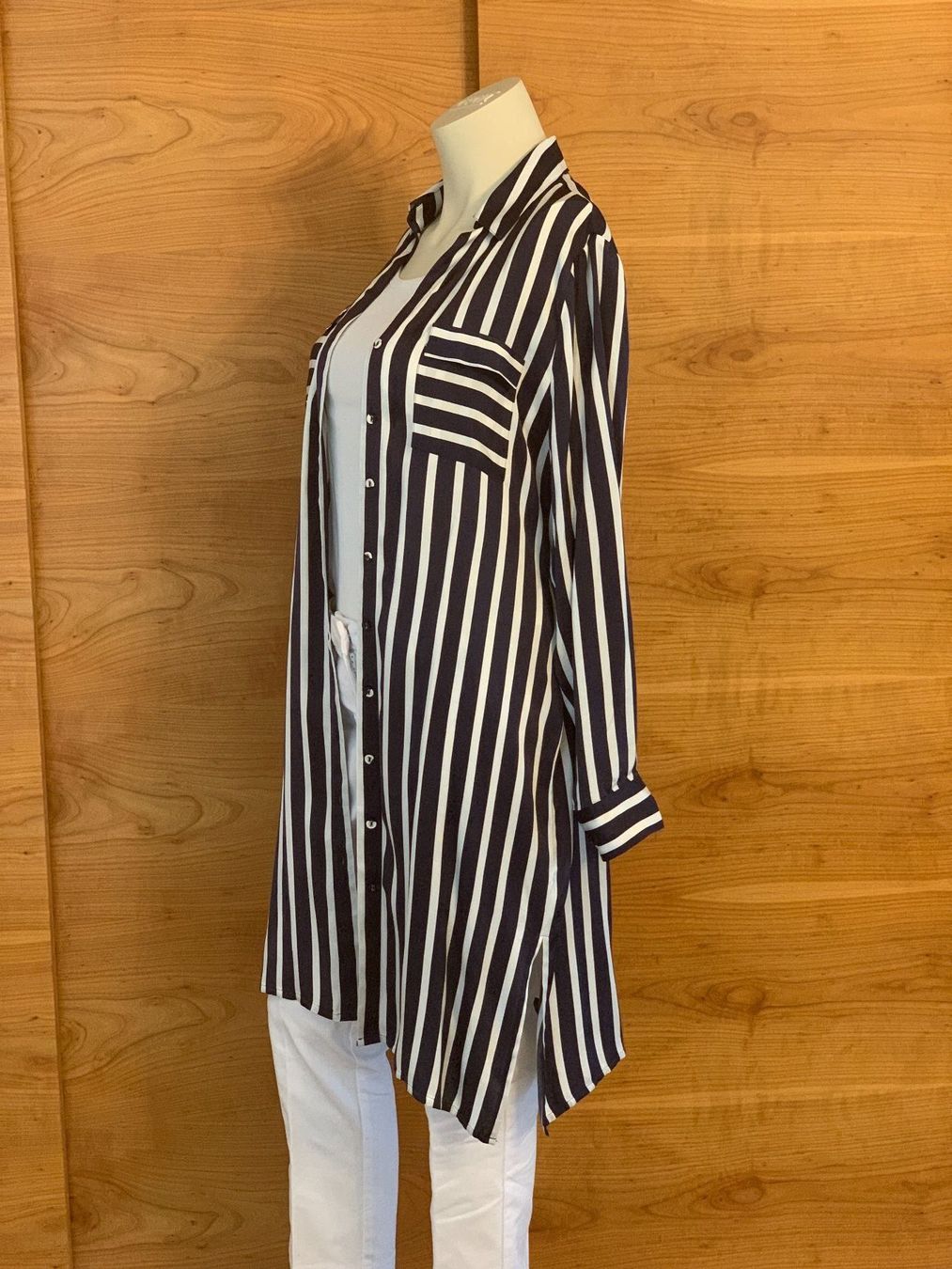 Blusen: Gestreifte Chemise longue  von Laurel – Neu (gemäss Beschreibung) aus Unterägeri von Jr61 2