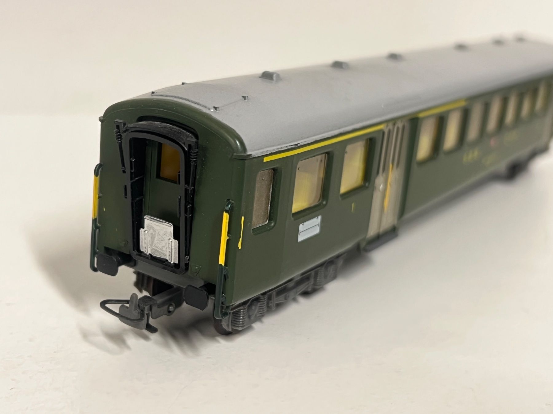 Kleinbahn Modellini di ferrovie: KLEINBAHN Steuerwagen ABt  SBB H0 DC – Usato da Neuenhof venduto da ludovicco 4