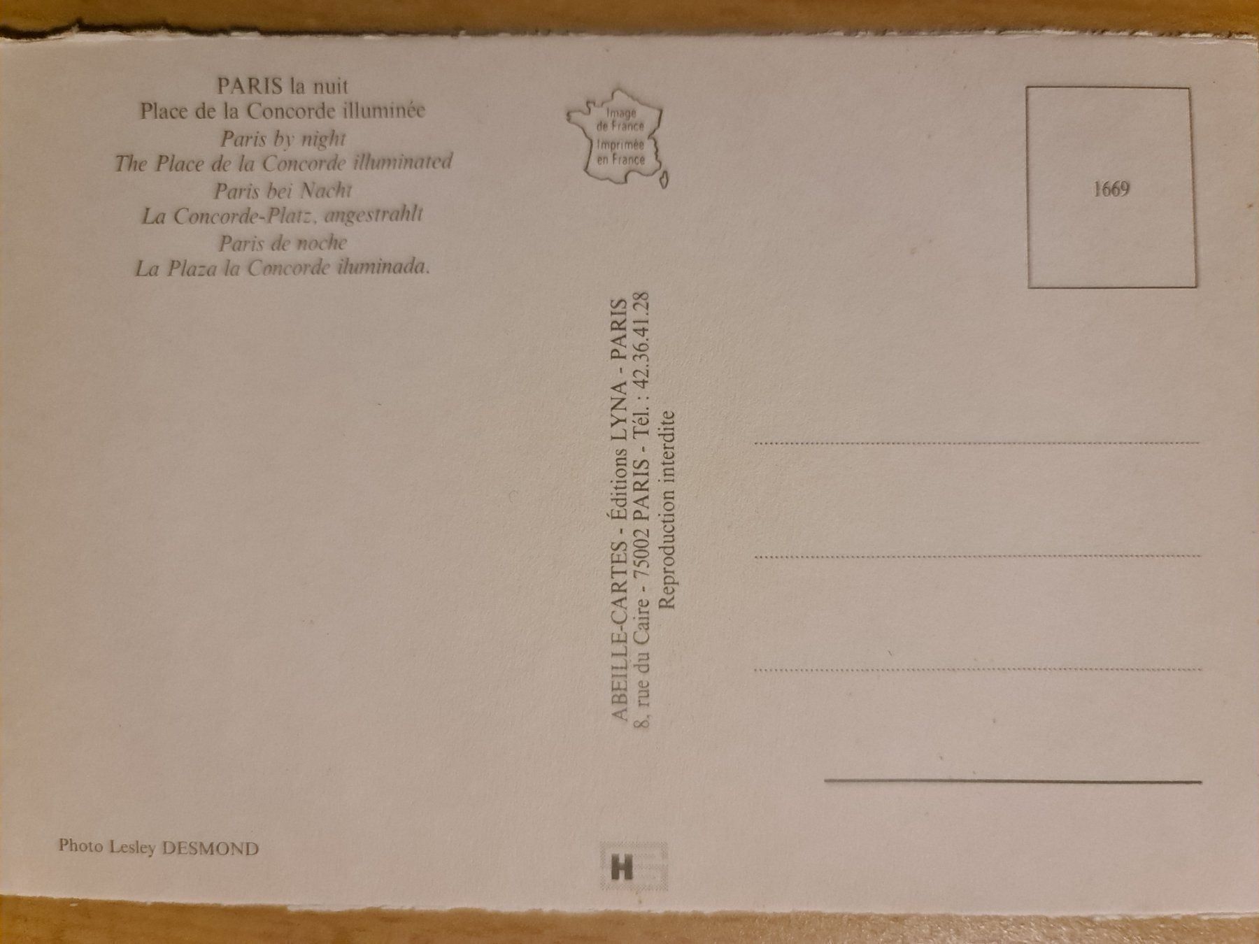 Cartoline postali: Ansichtskarte Paris Frankreich – Usato da Dintikon venduto da Vexi 1