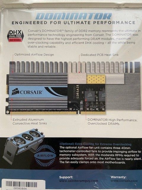 Corsair Memoria / RAM: Corsair Dominator CMX2048 – Nuovo (secondo la descrizione) da Zürich venduto da Maki8 3