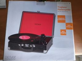 Tragbarer Koffer - Plattenspieler Denver VPL-120 OVP Neuw.!