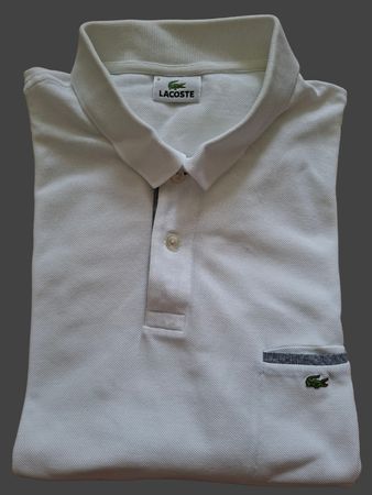 Polo Lacoste blanc, taille 8, en parfait état 😎