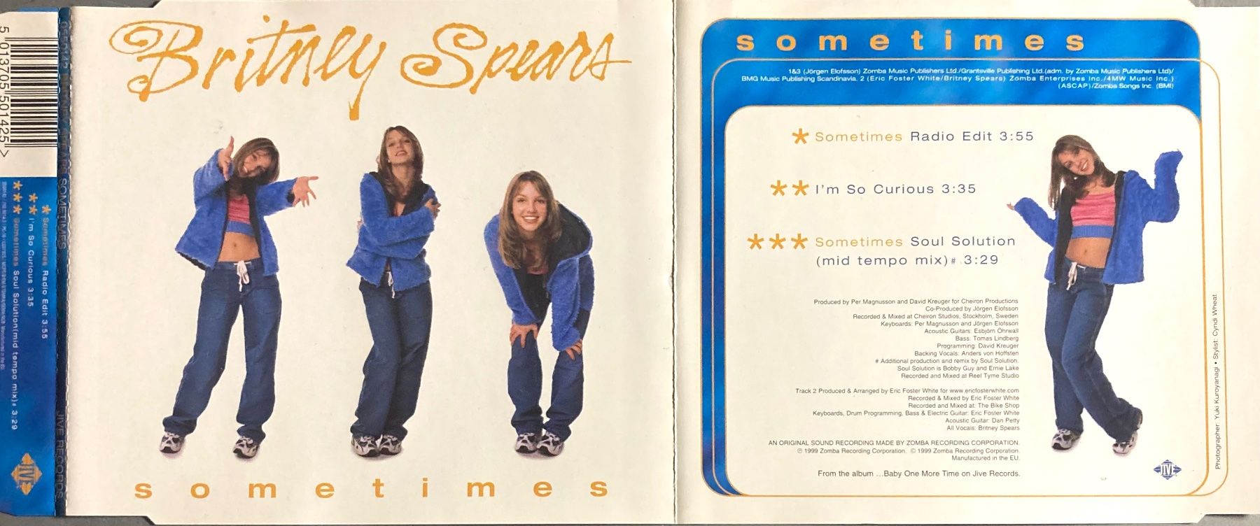 CD: BRITNEY SPEARS - SOMETIMES – Usato da Poliez-Pittet venduto da Newtown-Records