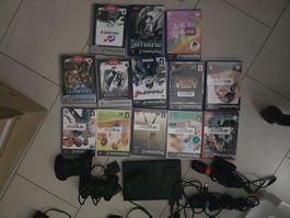 Playstation 2 Konsole mit Spielen und Zubehör guter Zustand