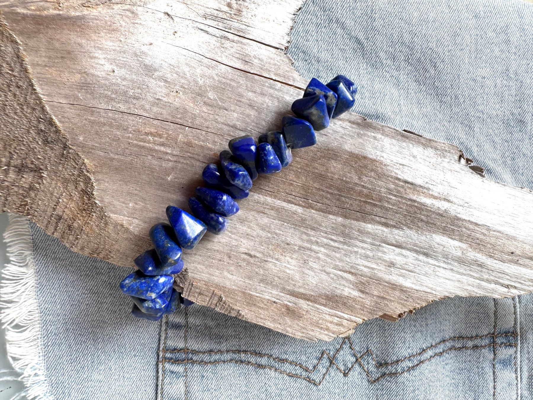 Bracciali & Braccialetti: Lapis  Lapislazuli   Armband.   elast    TOP!!! – Nuovo e nell'imballaggio originale da Leuggern venduto da gemshow 2