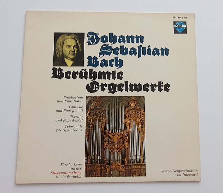 Johann Sebastian Bach, Theodor Klein – Berühmte Orgelwerke | Kaufen Auf ...