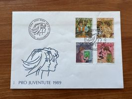 Pro Juventute FDC 1989  gest.(E1598)