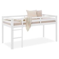 Hochbett Spielbett Kinderbett Leiter Kiefer weiss 90x200cm