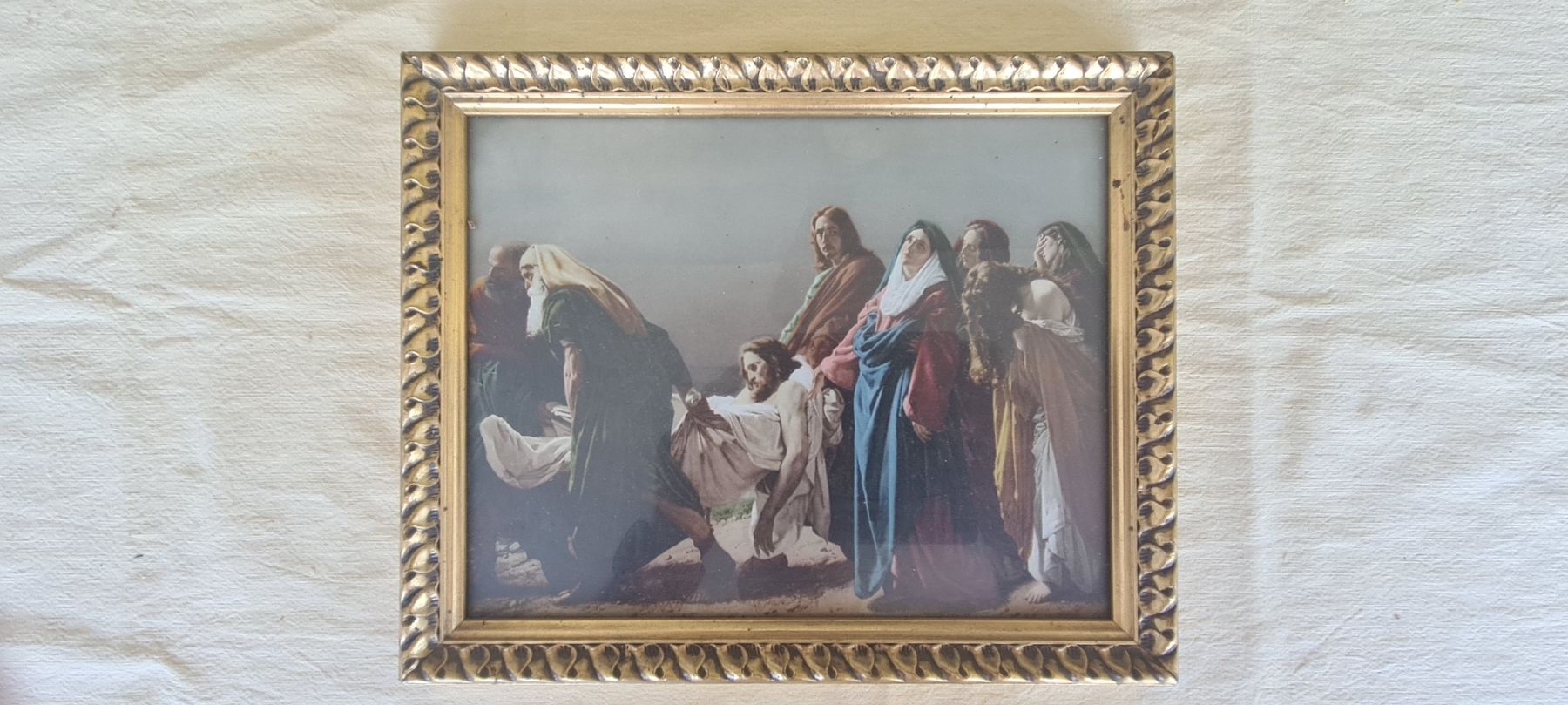Poster & Bilder: religiöses Bild in Original Rahmen – Gebraucht aus Meisterschwanden von Idefix48