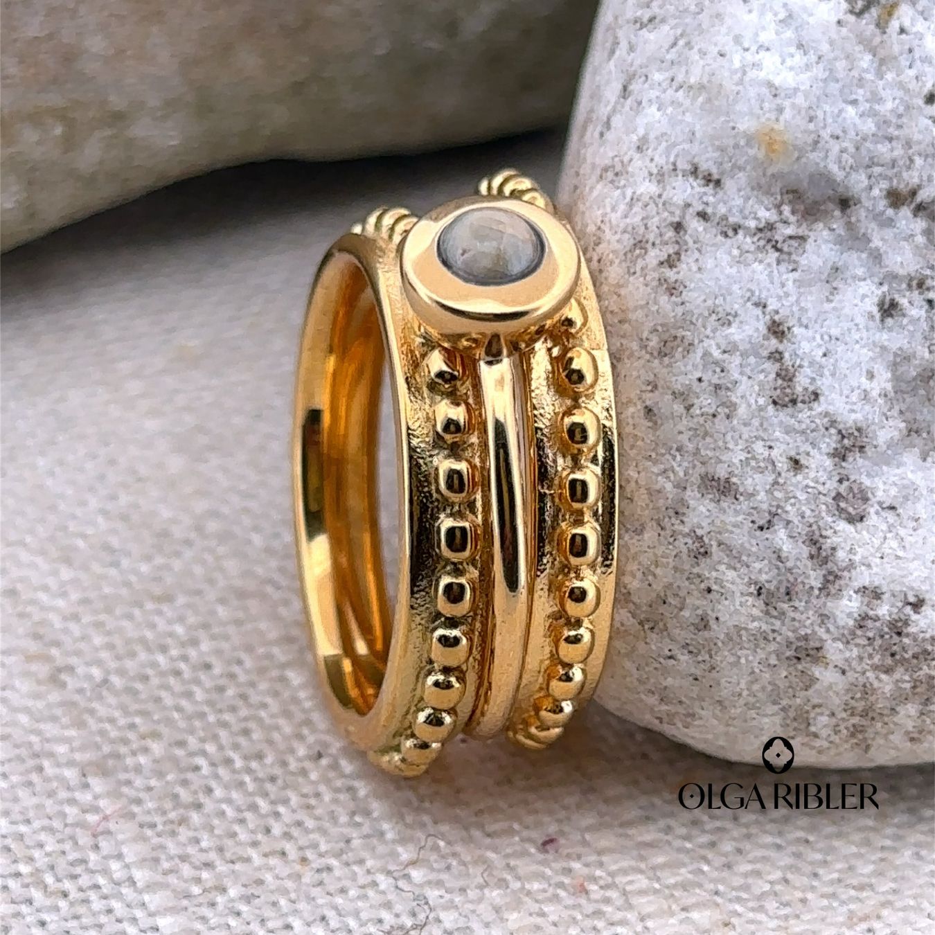 Olga Ribler Anelli: Ring SET Edelstahl Grösse 56 – Nuovo (secondo la descrizione) da Luzern venduto da Schmuckoutlet 5