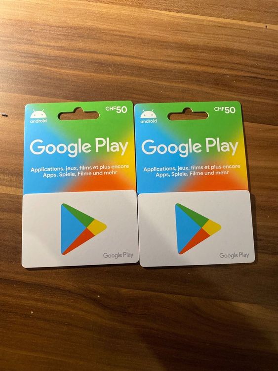 Google Play Card  Comprare su Ricardo