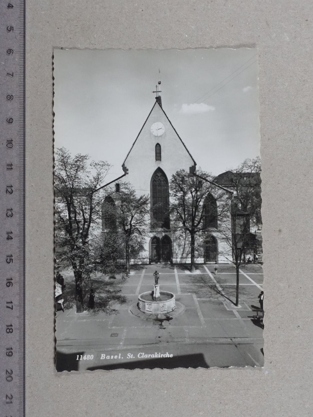 Cartoline postali: Basel, St. Clarakirche – Usato da Lenzburg venduto da fh1
