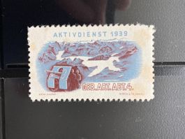 Schweiz 1939 Soldatenmarke Geb.Art.Abt.4 mit Falz