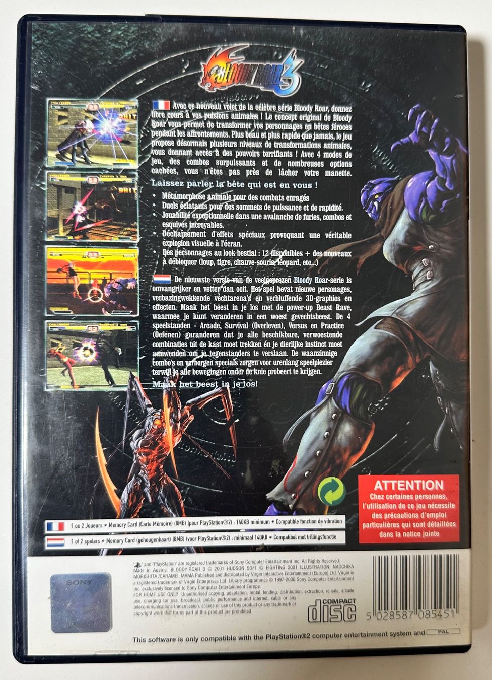 Jeux: Bloody Roar 3 PS2 – D'occasion à Payerne par gil_92mn 1