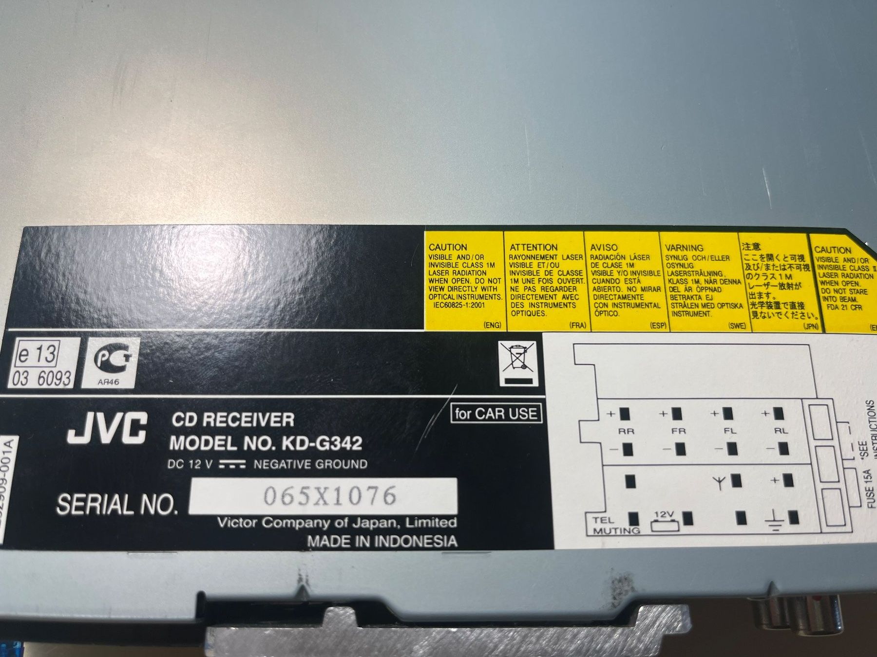 JVC Radio: JVC CD Autoradio – Usato da Kandergrund venduto da ThoStre 3