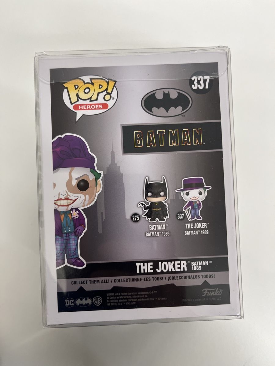 Funko Statuette: Funko Pop Joker 1989 Chase #337 Batman selten mit Protector – Nuovo e nell'imballaggio originale da Stäfa venduto da greety1981 2