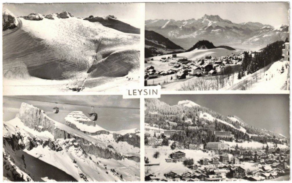 Ansichtskarten: Leysin - 4 Bild AK – Gebraucht aus Binningen von Mountainrider