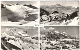 Leysin - 4 Bild AK