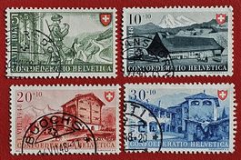 PRO PATRIA SATZ 38 - 41 VOLLSTEMPEL BUOCHS ROMANSHORN 1948