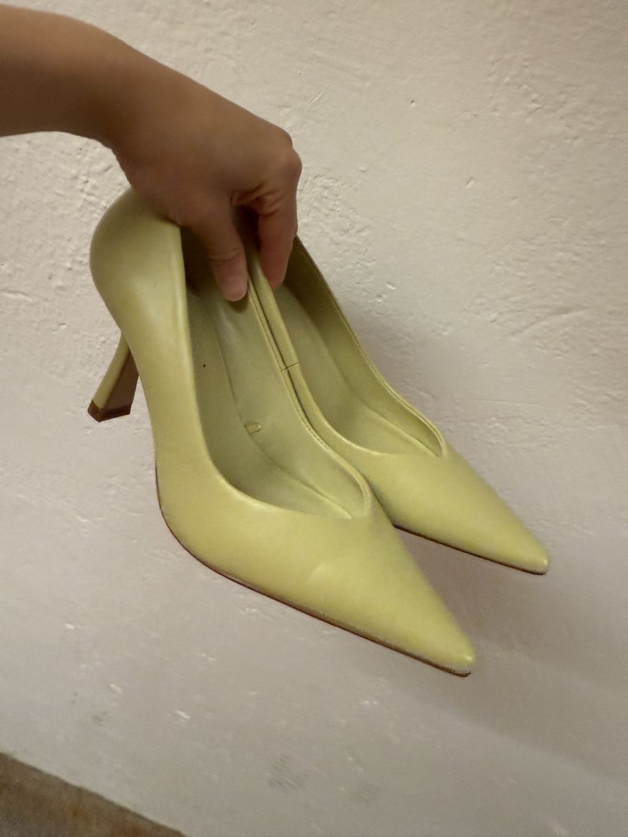 Scarpe da donna: Lime green leather heels, size 36, like new condition – Usato da Adliswil venduto da dai_yr5z 1