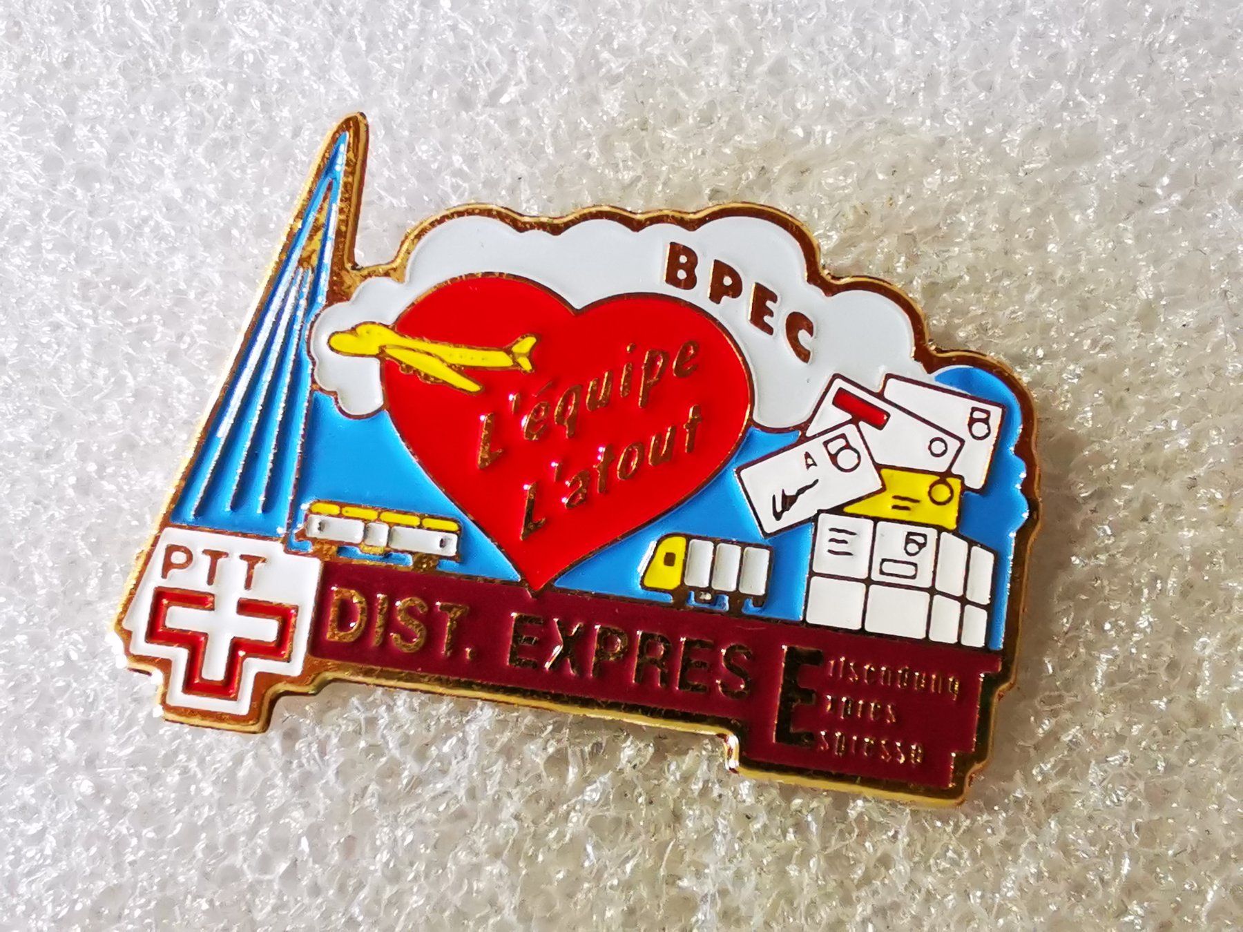 Placchette & Badge: Ansteckpin 200: PTT – Usato da Oppligen venduto da Pin-Fall-Shop