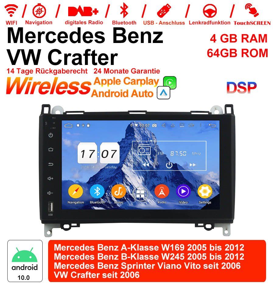 Radio: Android 13.0 Benz A, B Klasse und Sprinter Viano Multimedia – Nuovo e nell'imballaggio originale da Malans GR venduto da BUYBEST-Schweiz