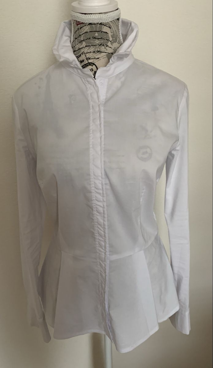Blusen: Weisse Bluse Gr. 36/S, tailliert – Neu und originalverpackt aus Herisau von mikeho2000