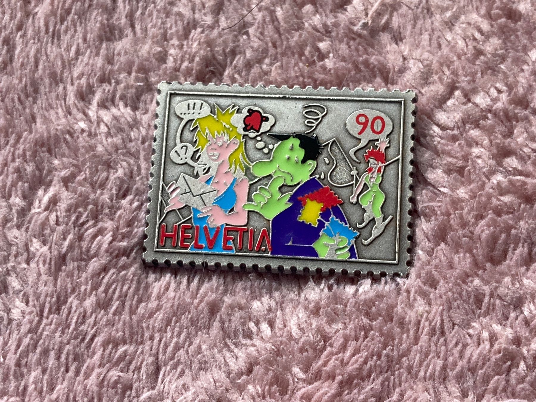 Placchette & Badge: Pin’s timbre poste suisse – Usato da Plagne venduto da gigi204