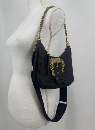 VERSACE J. COUTURE Sac Bandouillère Noir, Chaine/Boucle Doré