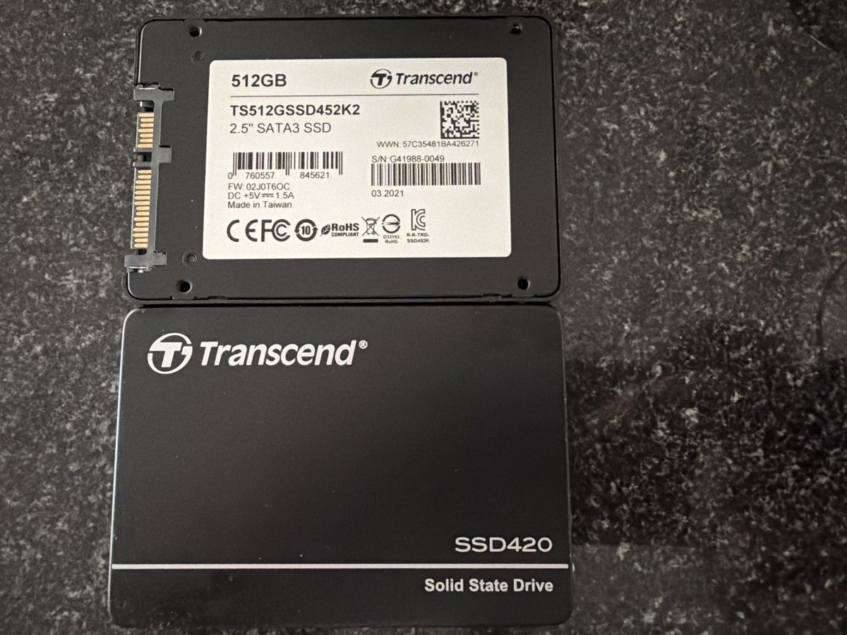 Dischi rigidi: 2x SSD 512GB SATA Transcend – Usato da Glattpark(Opfikon) venduto da Golghot92