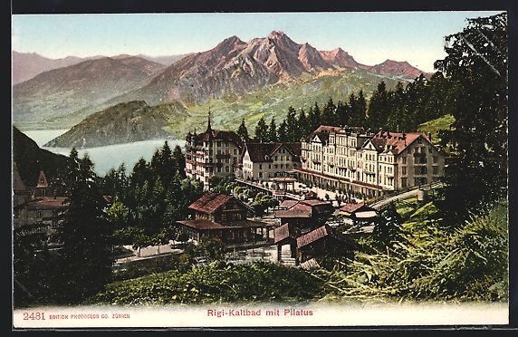 Ansichtskarten: AK Rigi-Kaltbad, Panorama, Pilatus – Gebraucht aus Berlin von bartko-reher
