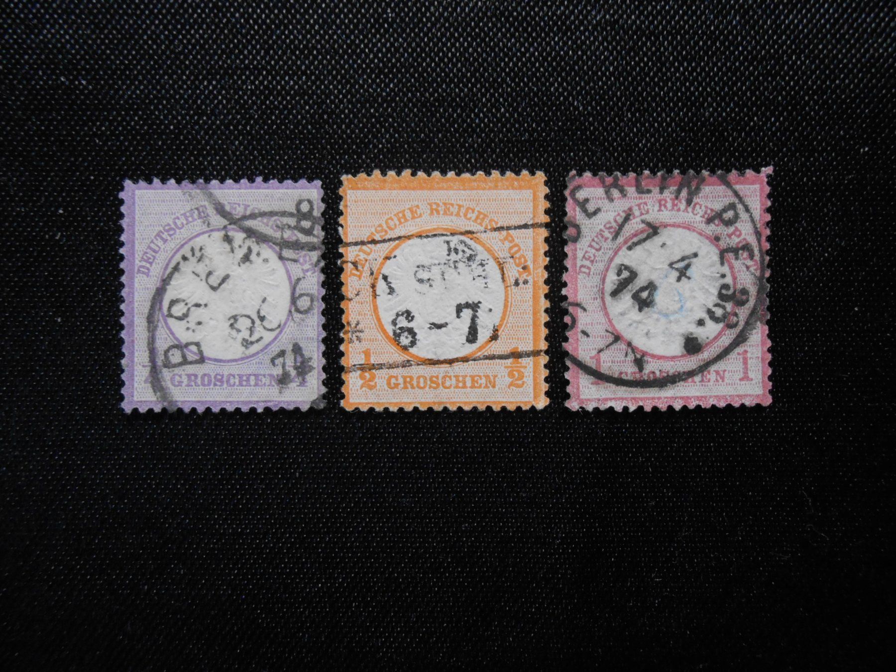 Tutti i francobolli: DR  Mi 16/18/19   1872   Mi 150 € – Usato da Hallwil venduto da pkaiser44 1