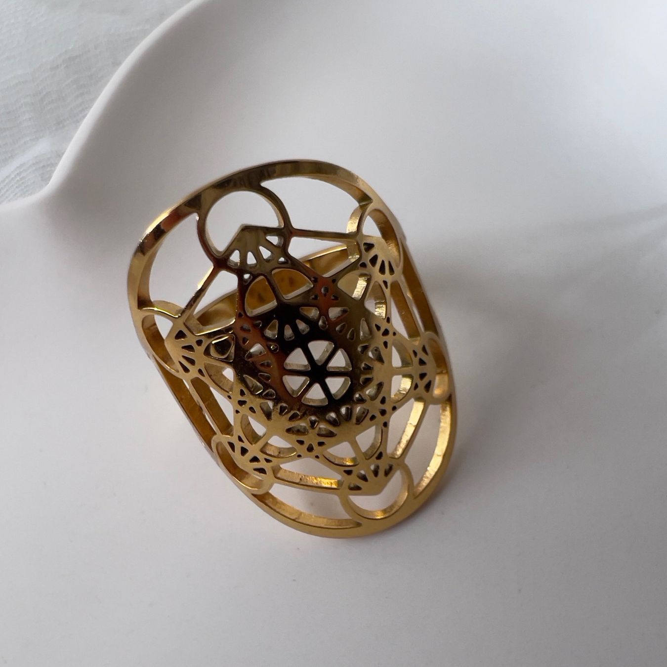 Anelli: Bague en acier inox Metatron - Metatron ring – Nuovo (secondo la descrizione) da Pully venduto da sunaddict 2