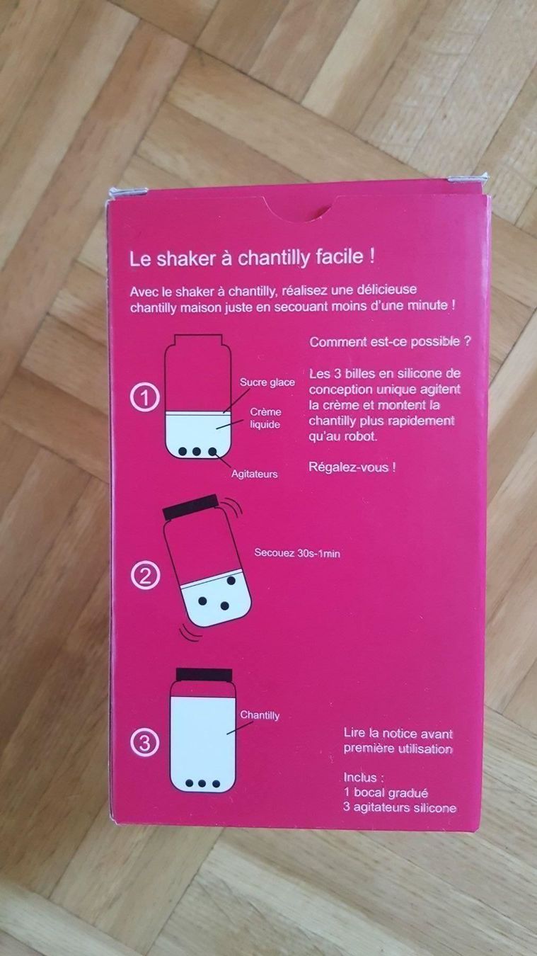 Recipients et similaires: Shaker à chantilly (neuf) – Neuf avec emballage d'origine à Plan-les-Ouates par vla_9sr9 2