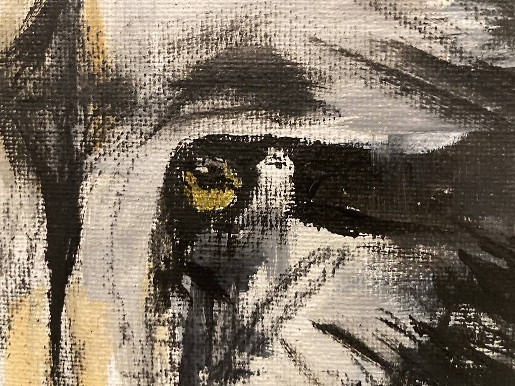 Gemälde: Wolf - Original Acrylgemälde  – Gebraucht aus Bellach von lia_26tj 1